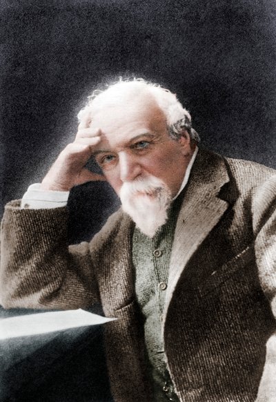 Robert Browning, engelsk poet og dramatiker, sent på 1800-tallet. av W H Grove