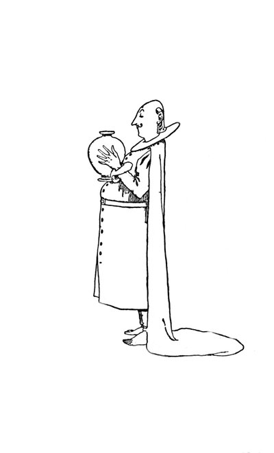Kabinettrådsmedlemmer gikk om barbeint, c1930 av William Heath Robinson