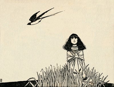 Hun forstod fuglenes tale, c1930 av William Heath Robinson