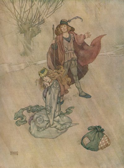 The Swineherd scolded and the Rain Poured Down, c1930 av William Heath Robinson