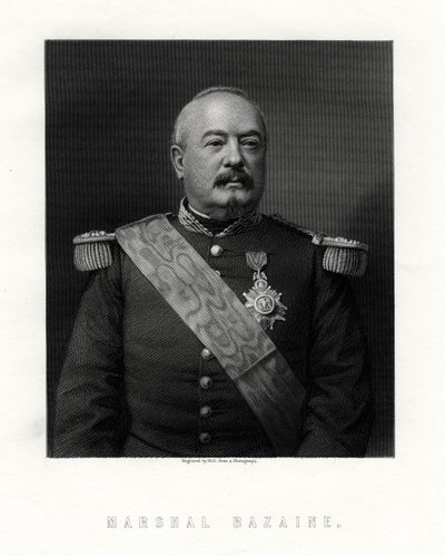 Achille Francois Bazaine, marskalk av Frankrike, 1800-tallet. av W. Holl