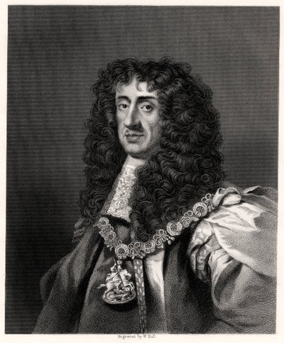 Charles II, konge av Storbritannia og Irland, 1800-tallet. av W. Holl