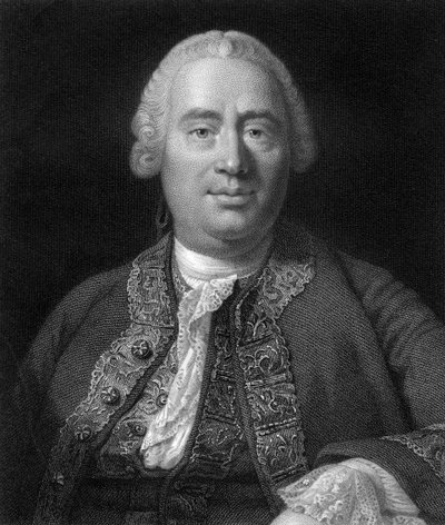David Hume , skotsk filosof, økonom og historiker fra 1800-tallet, 1845 av W. Holl