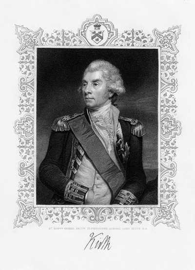 George Keith Elphinstone, 1. Viscount Keith, britisk admiral, 1800-tallet. av W. Holl