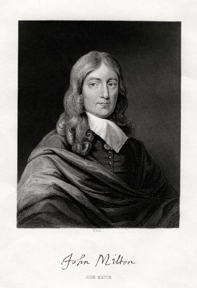 John Milton , engelsk poet, 1800-tallet av W. Holl