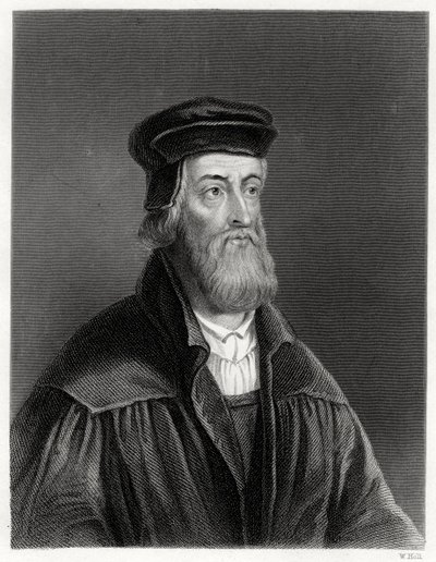 John Wycliffe, engelsk teolog, 1800-tallet av W. Holl