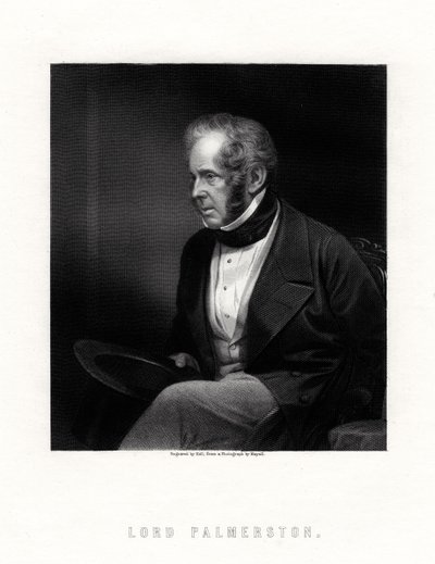 Lord Palmerston, britisk statsminister, 1800-tallet. av W. Holl