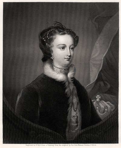 Mary Stuart, dronningen av skottene, 1800-tallet av W. Holl