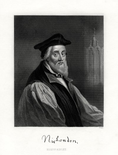 Nicholas Ridley, død 16. oktober 1555, engelsk prest, 1800-tallet av W. Holl