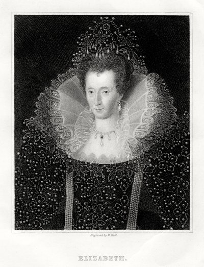 Dronning Elizabeth I, 1860 av W. Holl