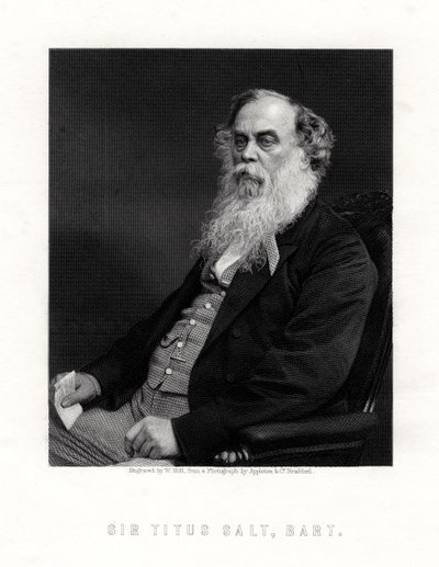Sir Titus Salt, britisk produsent og velgjører, 1800-tallet. av W. Holl