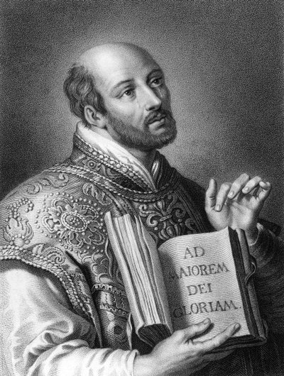 St Ignatius av Loyola, spansk soldat fra 1500-tallet og grunnlegger av jesuittene, 1836. av W. Holl