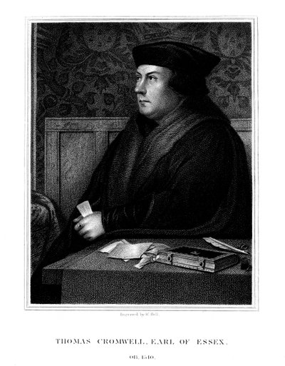 Thomas Cromwell, 1. jarl av Essex, engelsk statsmann, 1823. av W. Holl