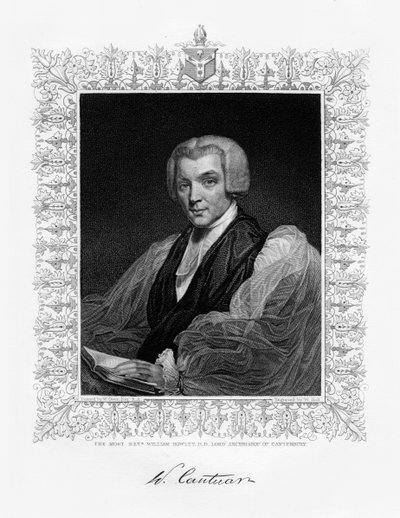William Howley, erkebiskop av Canterbury, 1800-tallet. av W. Holl