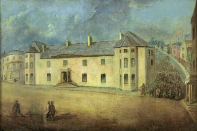 Chartister angriper Westgate Hotel, Newport 4. november 1839 av W. Howell