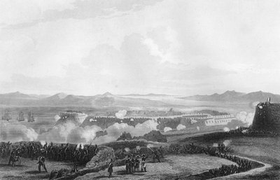 Angrepet på Bomarsund, under Krim-krigen, 1854-1857. av W. Hulland