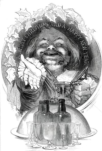 En god jul og et godt nytt år, 1845. av W. J. Linton