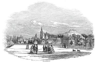 Coburg - fra Hans Kongelige Høyhet Prins Alberts tegning, 1845. av W. J. Linton