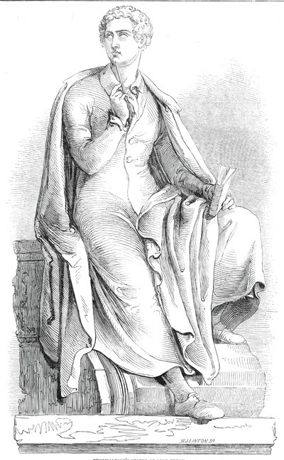 Thorwaldsens statue av Lord Byron, 1845. av W. J. Linton