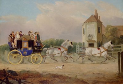 Stourbridge til Birmingham Royal Mail Coach, 1842. av W. J. Pringle