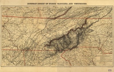 Fjellregionen i North Carolina og Tennessee. av W. L.; Lindenkohl Nickolson