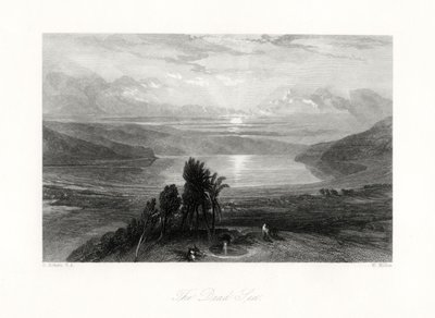 Dødehavet, 1800-tallet av W. Miller