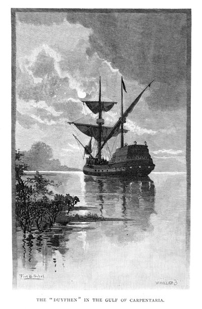 Duyfken i Gulf of Carpentaria, Australia, 1606 1886. av W. Mollier