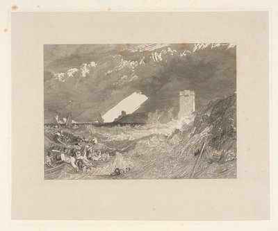 Inngang til Fowey Harbour, Cornwall av W. R. Smith
