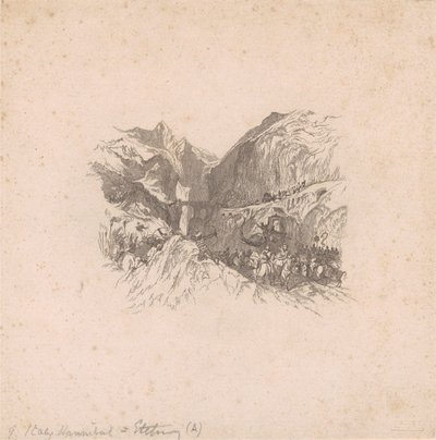 Hannibal passerer Alpene (vignetter) av W. R. Smith