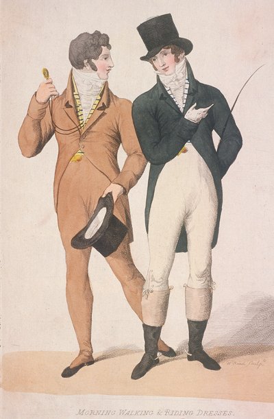 Morgentur- og ridekjoler, c1810 av W Read