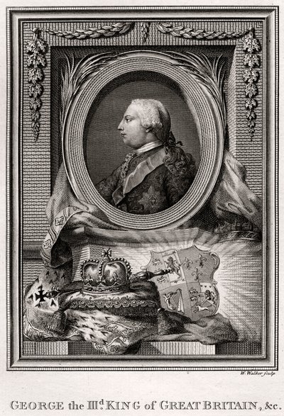 George den III, konge av Storbritannia, 1777 av W. Walker