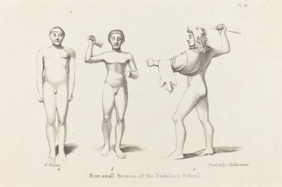 Daedaliske figurer fra bronse av W. Walton after John Flaxman