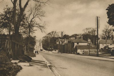 Hvor The Roman Road To Dover krysser Shooters Hill Beyond Blackheath, c1935. av W. Whiffin