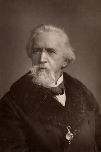 ""George Jacob Holyoake (1817-1906) engelsk sekularist og sosial reformator. Den siste personen i England som ble fengslet for ateisme (1842). Aktiv i Samvirkebevegelsen. (woodburytype) av W. and D. (after) Downey