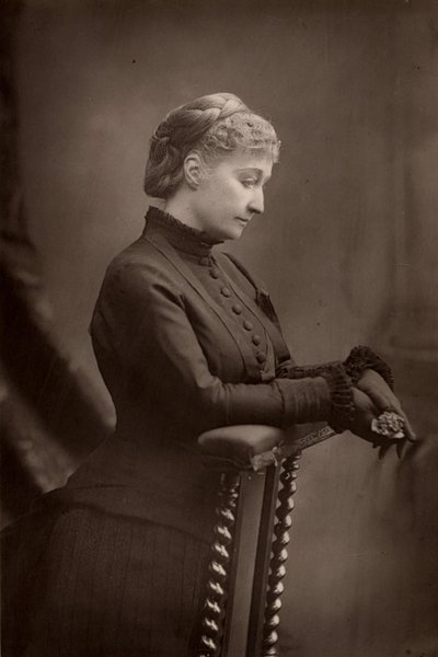 ""Keiserinne Eugenie (1826-1920) enke etter Napoleon III av Frankrike. (woodburytype) av W. and D. (after) Downey