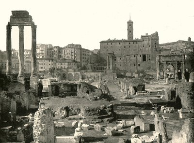 Generell oversikt over forumet, Roma, Italia, 1895. av W and S Ltd