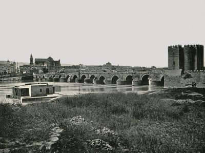 Den romerske broen, Cordoba, Spania, 1895. av W and S Ltd