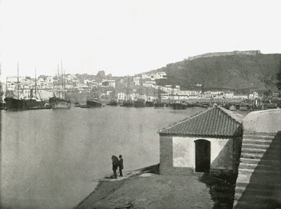 Byen og havnen i Malaga, Spania, 1895. av W and S Ltd