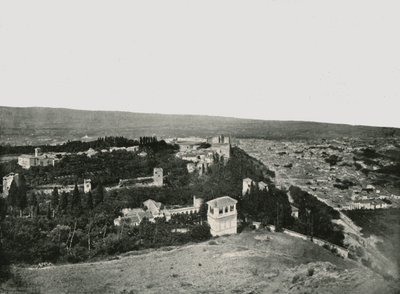 Byen og Alhambra, Granada, Spania, 1895. av W and S Ltd