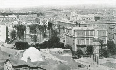 Utsikt over byen Alexandria, Egypt, 1895. av W and S Ltd