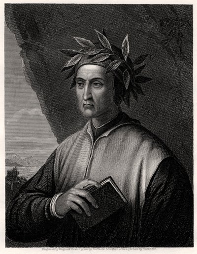 Dante Alighieri , italiensk poet, 1800-tallet. av Wagstaff