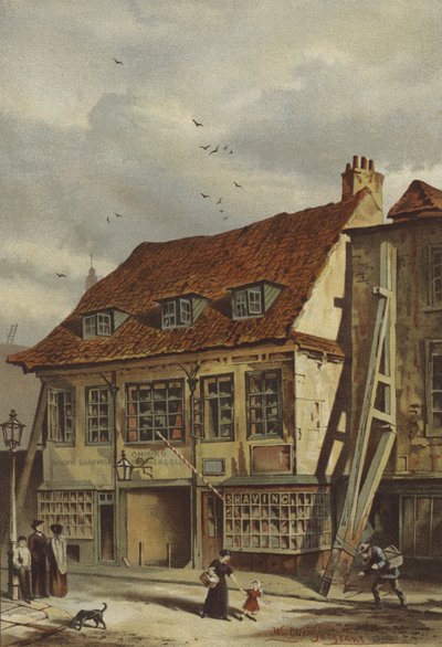 Bunyan's Meeting-House, Lambeth (chromolitho) av Waldo Sargeant