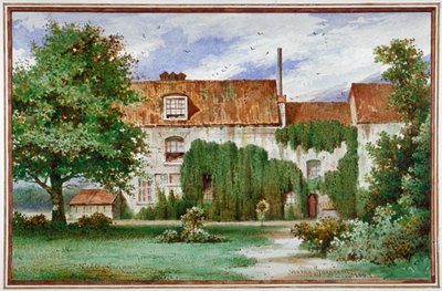 Utsikt over Sandford Manor House, Waterford Road, Chelsea, 1869. av Waldo Sargeant