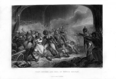 Siste innsats og fall av Tippoo Sultan, 1799, midten av 1800-tallet. av Walker