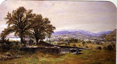 Lady in a Landscape, Ambleside av Waller Hugh Paton