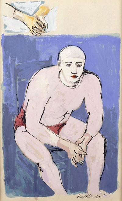 Sittende klovn av Walt Kuhn