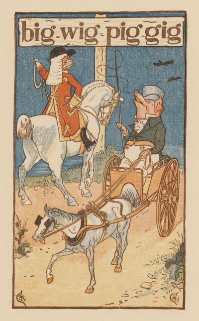 Side fra The Golden Primer (farge litho) av Walter (after) Crane