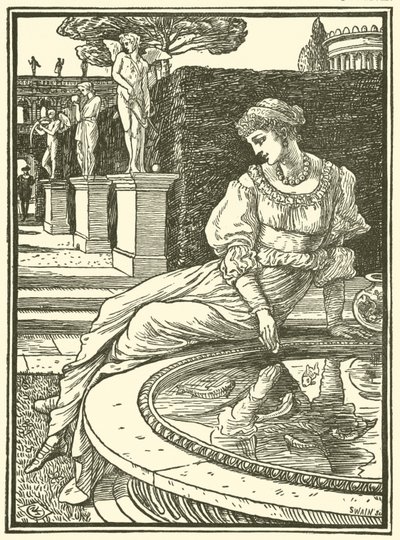 Prinsesse Fiorimonde (gravering) av Walter (after) Crane