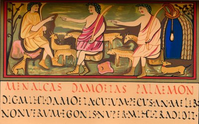 Menalcas, Damoetas og Palaemon, 500-tallet, 1849. av Walter