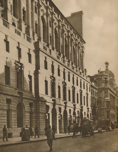 Bygningsrepresentant for New London i Moorgate Street, c1935. av Walter Benington